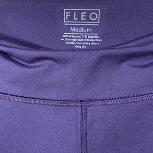 Fleo Romey 21” Purple Velvet leggings